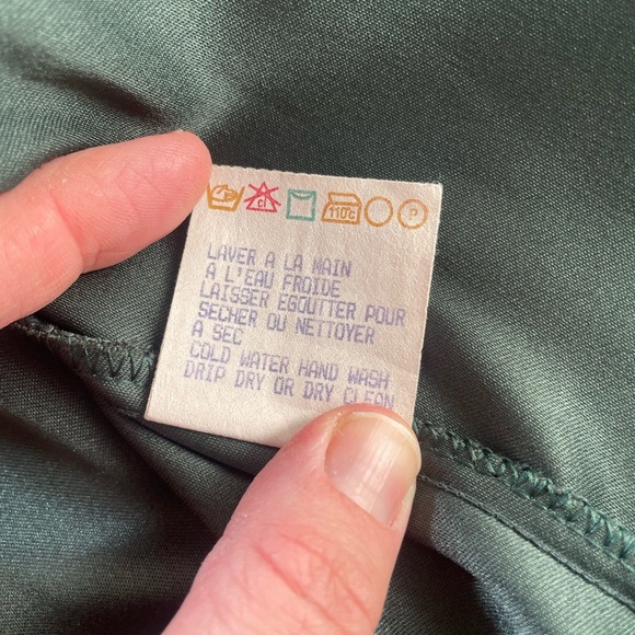 Vintage Algo 90s deep olive green faux-suede blazer-style jacket - Picture 14 of 14